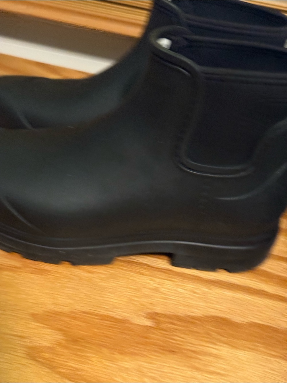 UGG Black Chelsea Ankle Rain Booties